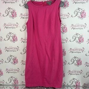 Eccoci dress mockneck textured pattern Chic Pink Sleeveless Midi Dress